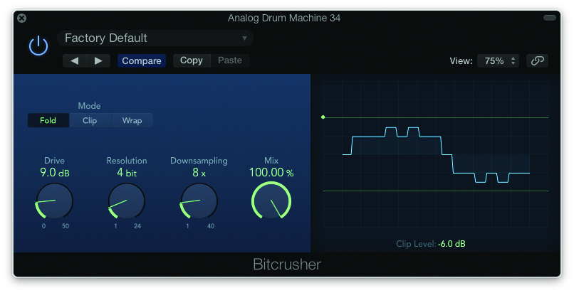 At this extreme, Bitcrusher makes a lo-fi digital... 