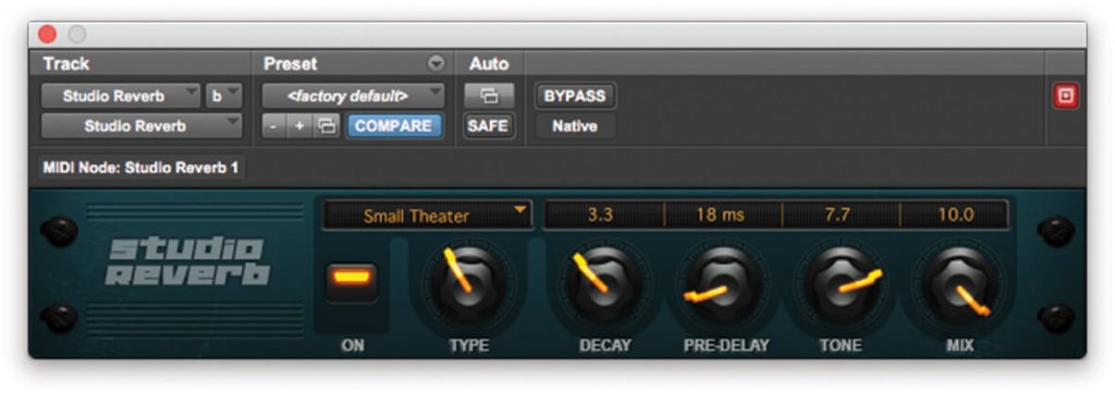 reverb in pro tools