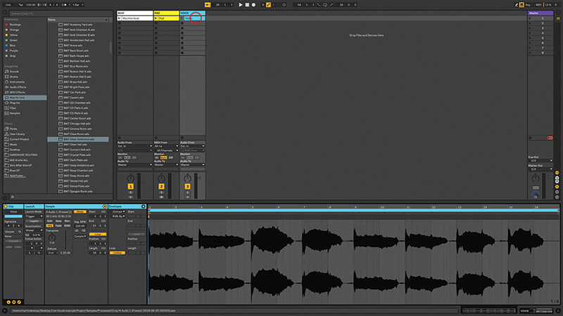Recording, Editing and Mixing Vocals in Ableton Live - Step 14