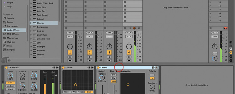 Using the New Drum Buss in Ableton Live - Featured Image