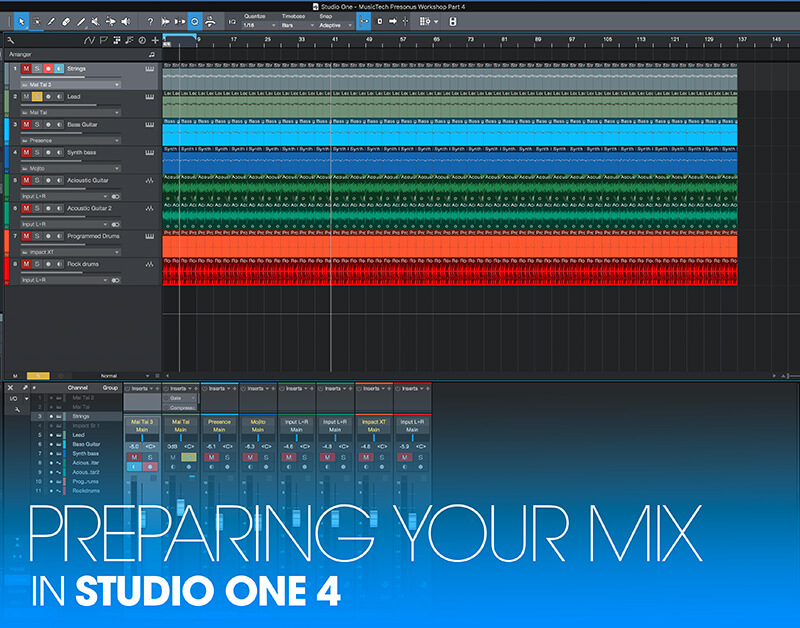 Preparing your mix in Studio One 4