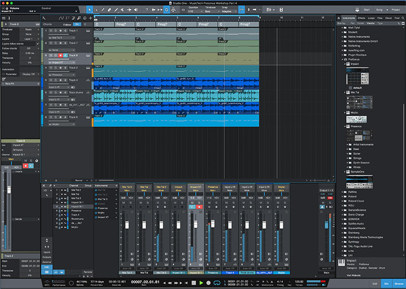Preparing your mix in Studio One 4 - Step 1