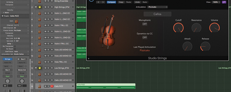 Mastering the new Studio Strings In Logic Pro X - Featured Image