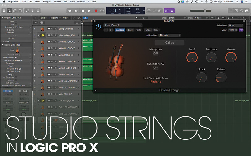 Mastering the new Studio Strings In Logic Pro X