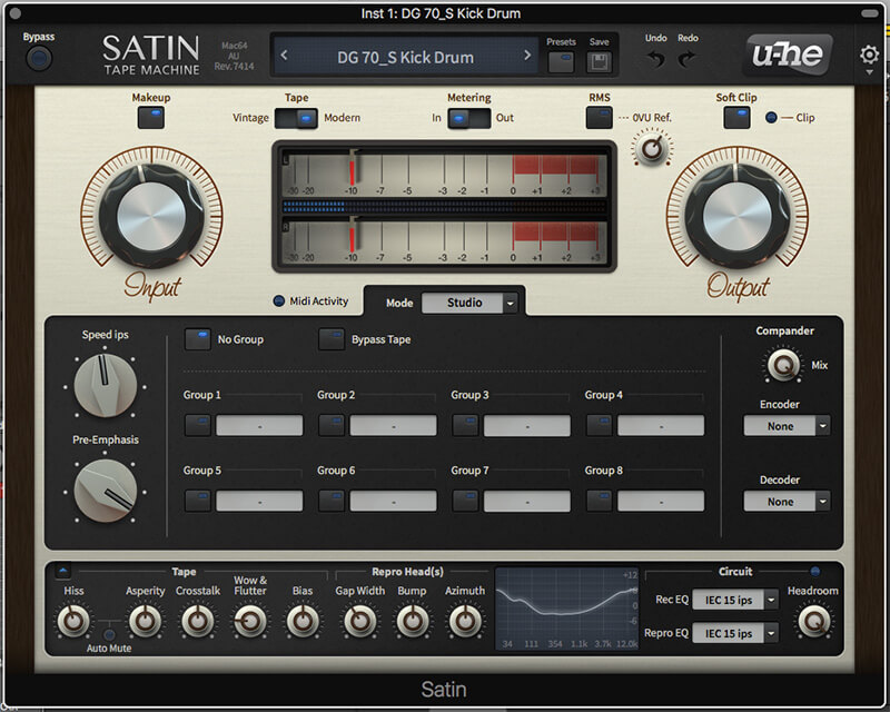 How To Create Tape Emulation Effects in u-he Satin - Step 2