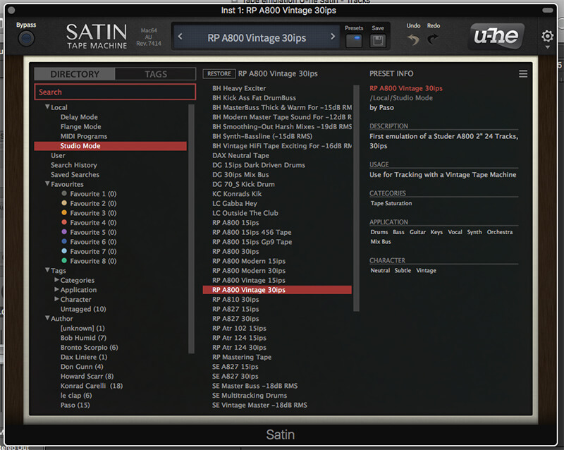 How To Create Tape Emulation Effects in u-he Satin - Step 3