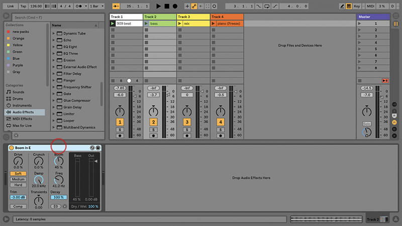 Using the New Drum Buss in Ableton Live - Step 5