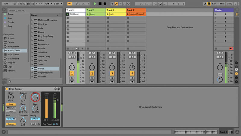 Using the New Drum Buss in Ableton Live - Step 18