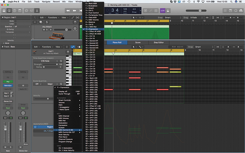 Working with MIDI Controllers in Logic Pro X