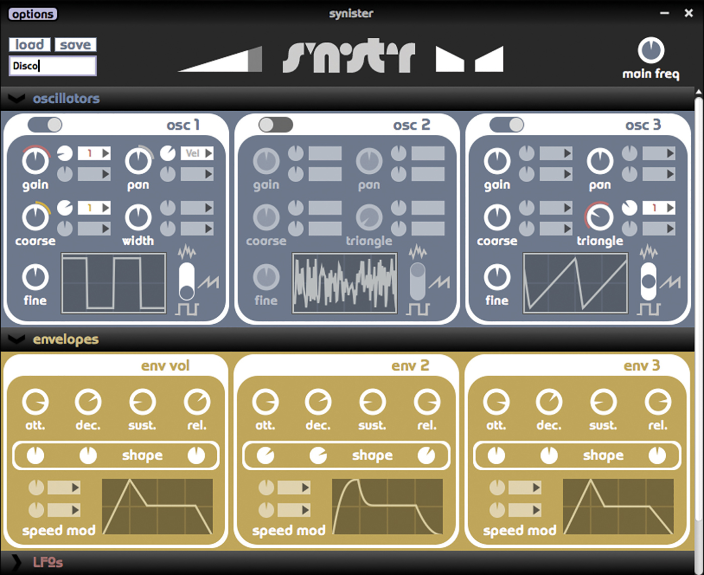 Synister, Dance Music Freeware