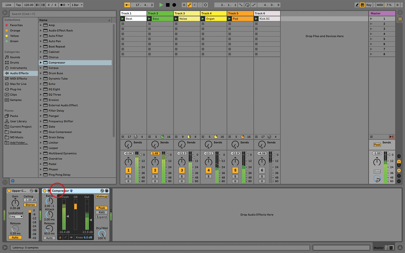 Compression and limiting demystified in Ableton Live tutorial