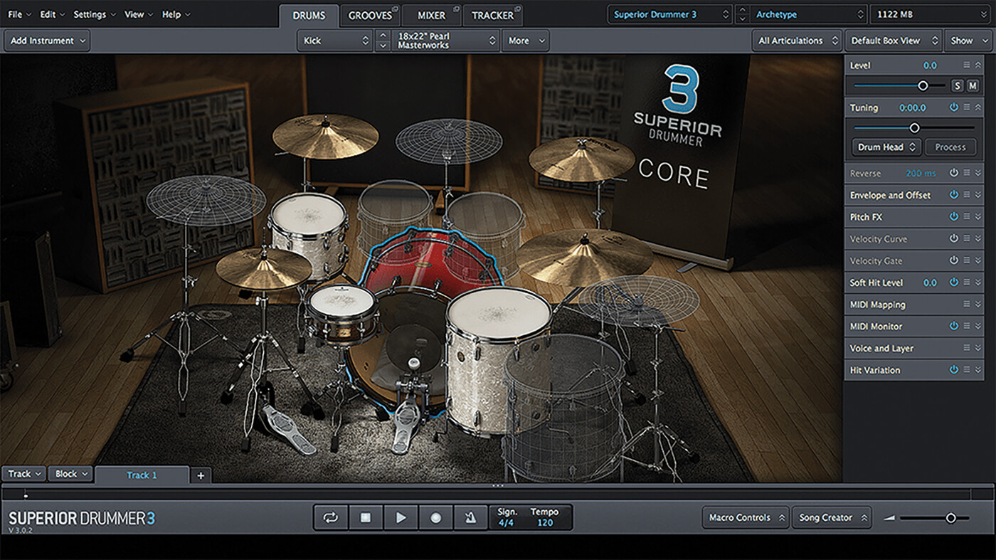 How to create a rock sound, Toontrack Superior Drummer 3