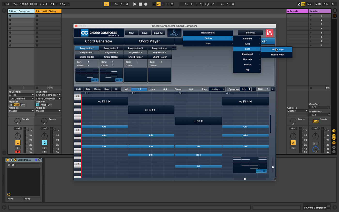 intuitive audio chord composer
