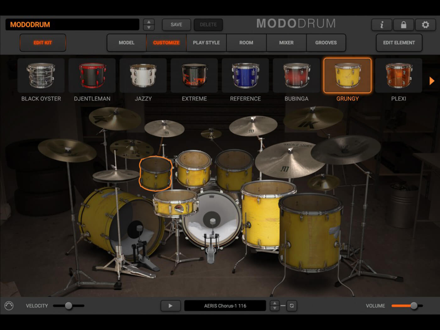 IK Multimedia Modo Drum grungy kit