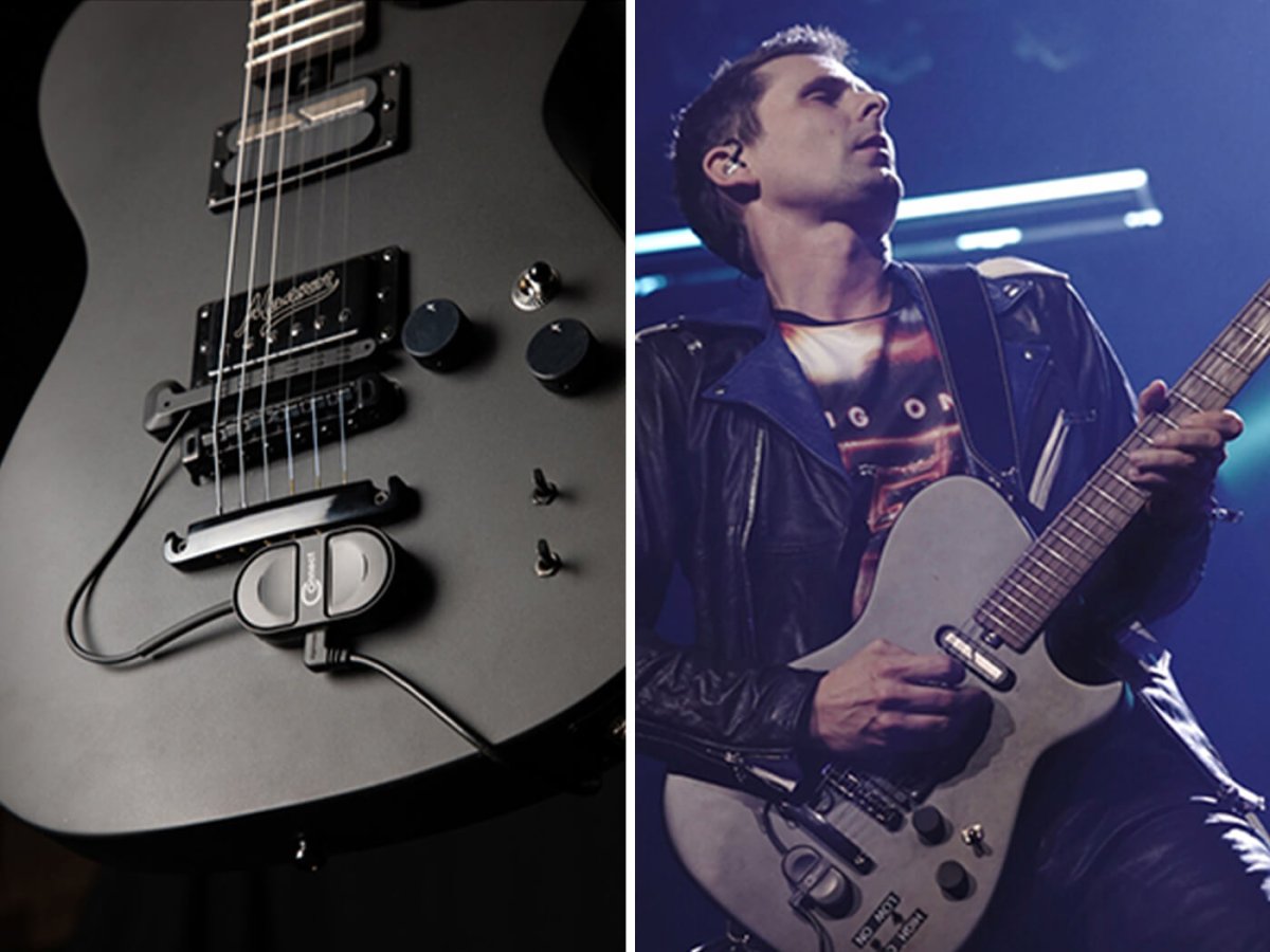 Matt Bellamy has an Arturia Prophet V synth in his guitar