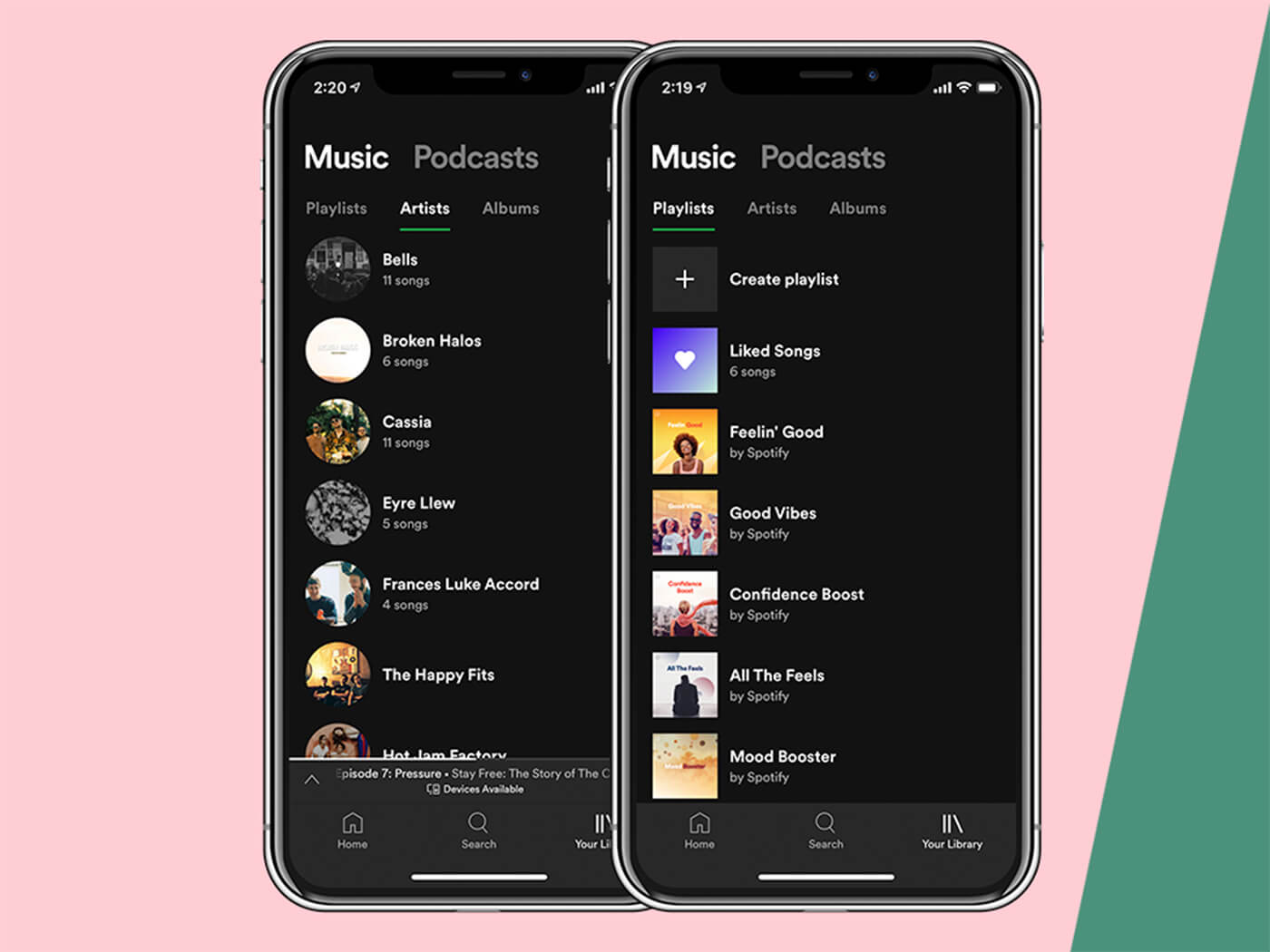 Spotify Your Library Refreshed layout