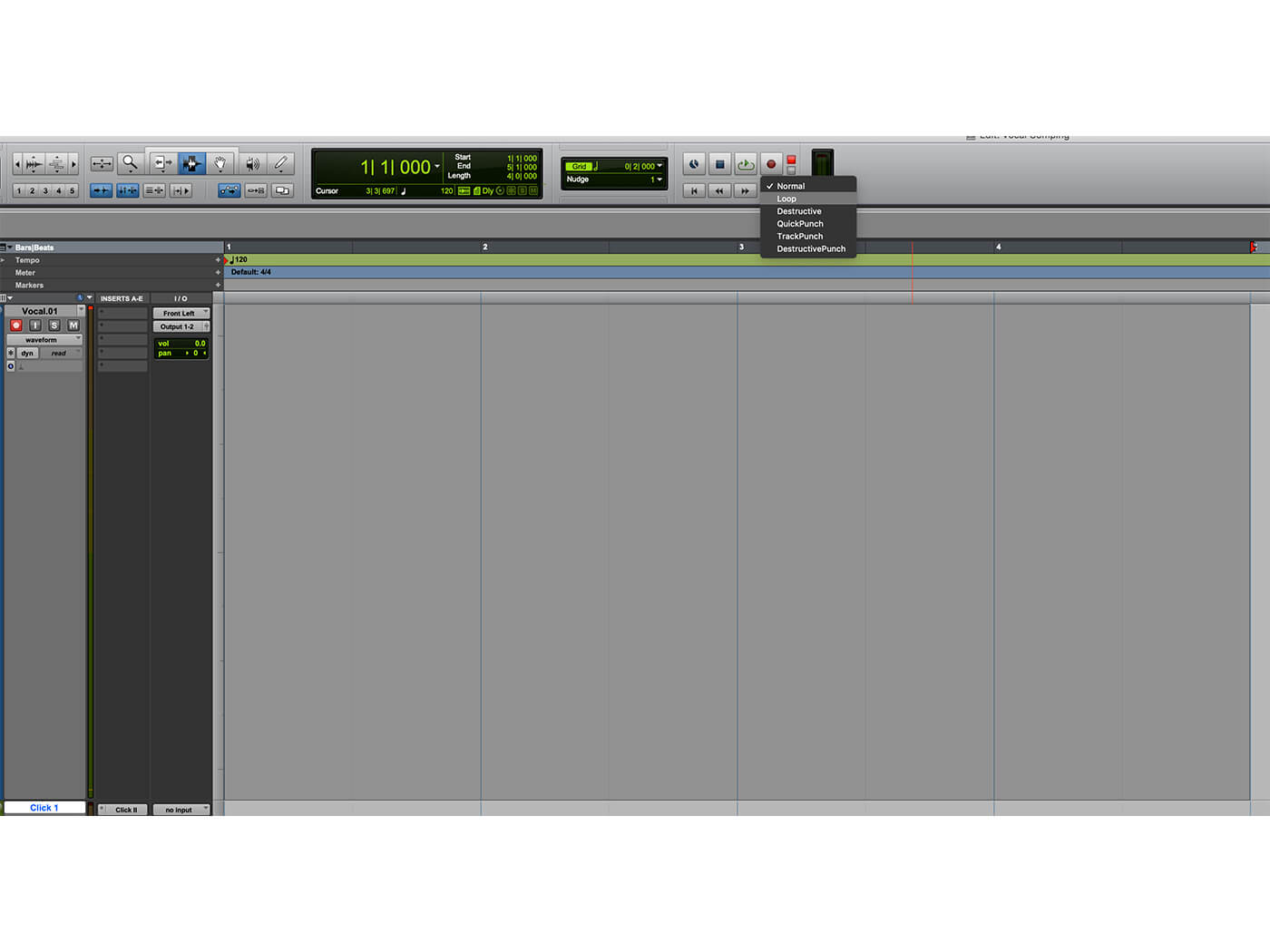 How to vocal comp in Pro Tools