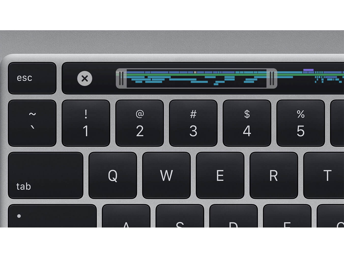 16-Inch MacBook Pro touch bar 