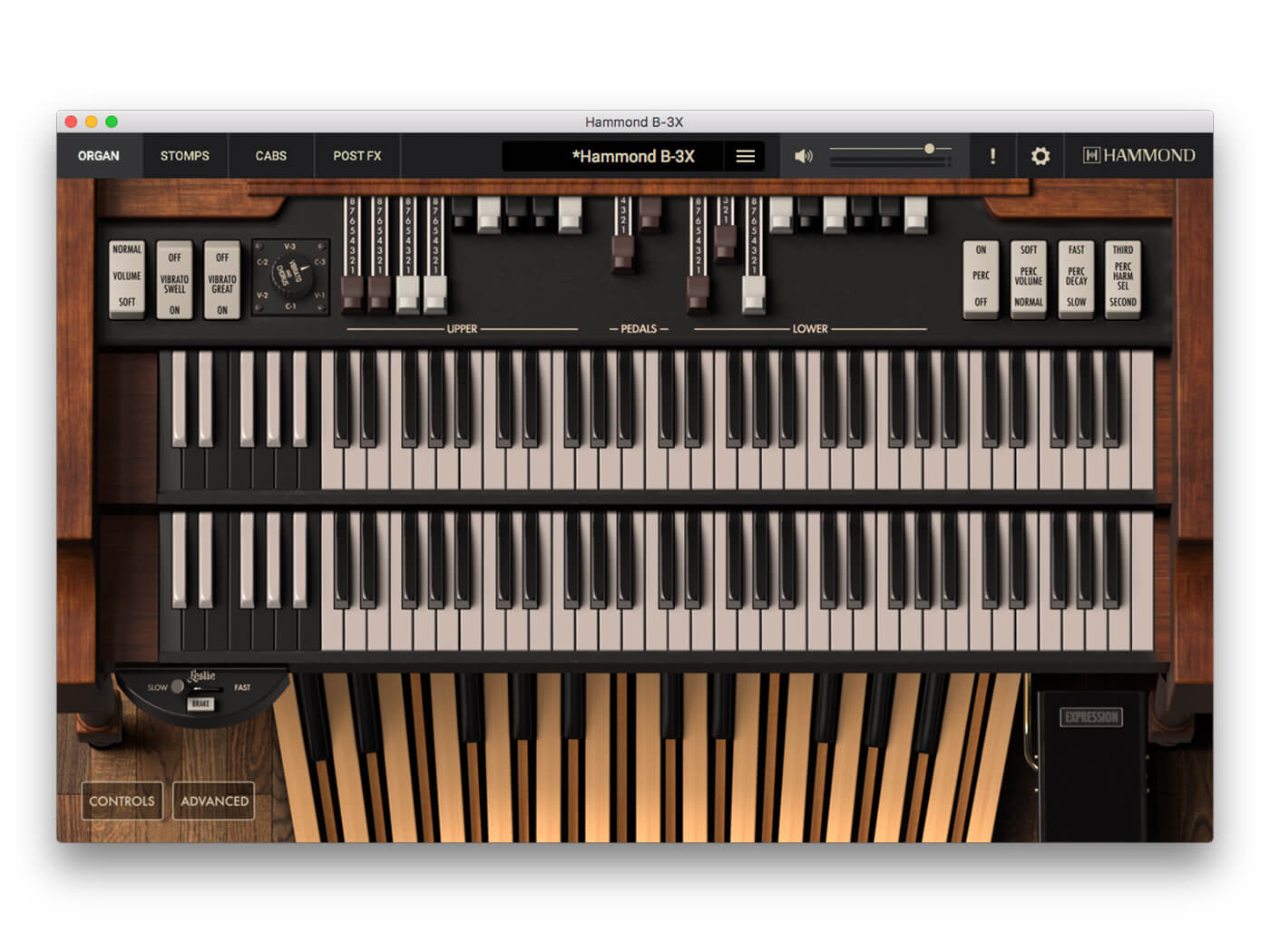 IK Multimedia Hammond B3-X (Main UI)