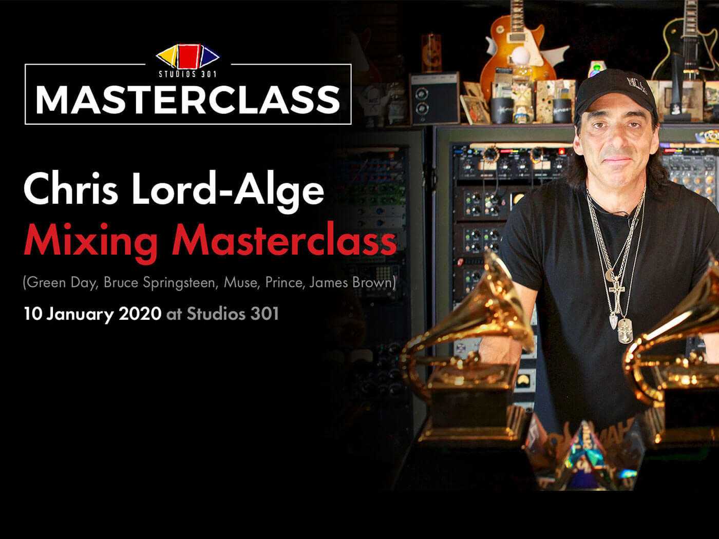 rygrad Udlænding Thorny Studios 301 is hosting a masterclass with mixing genius, Chris Lord-Alge