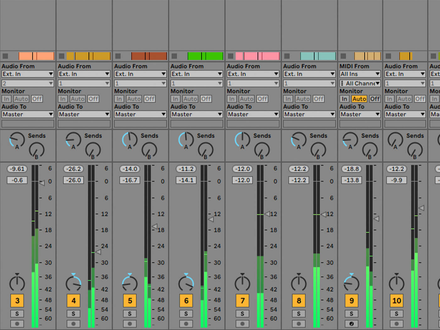 Ableton Live Mixer