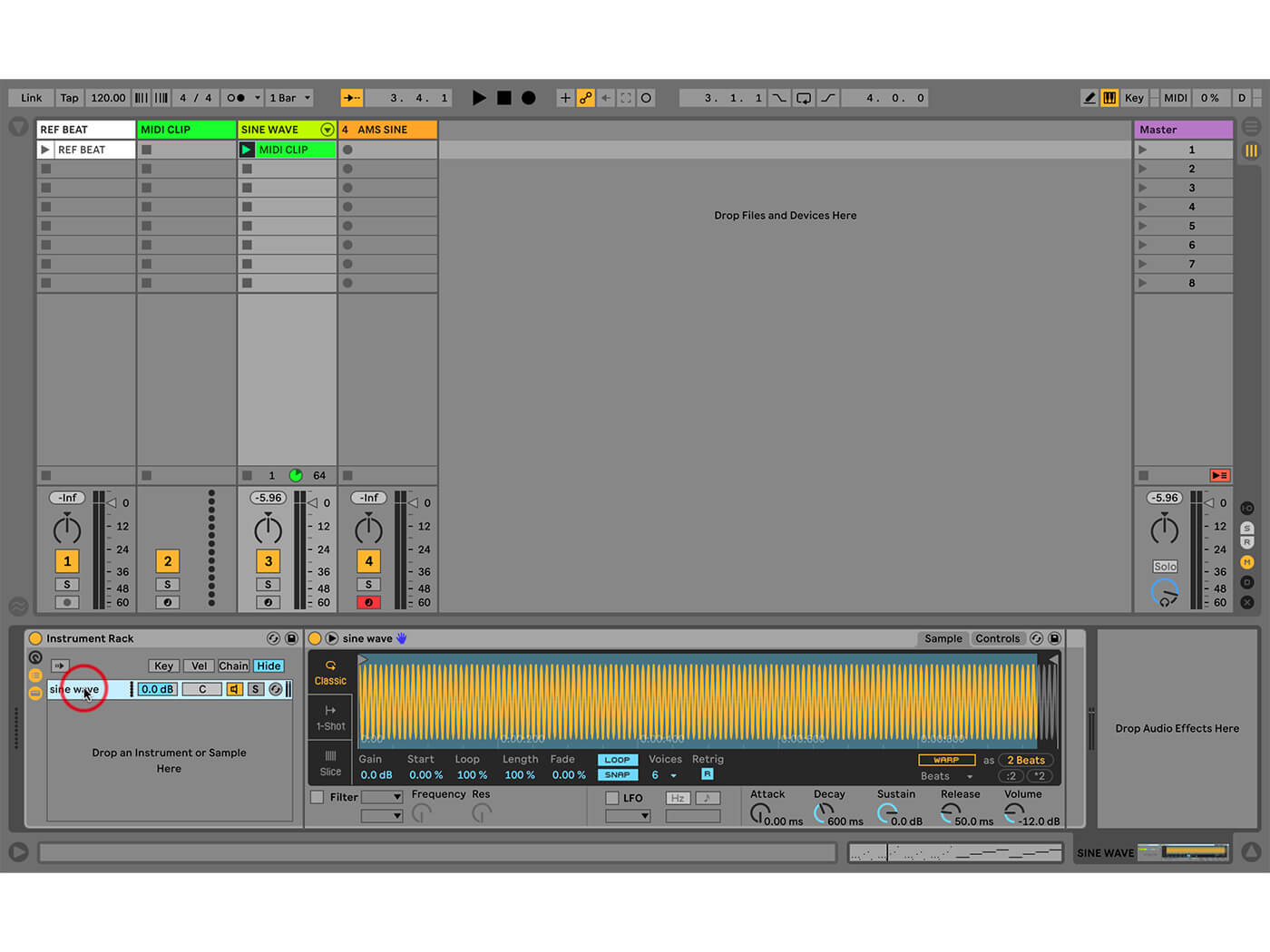 Building a Bass Part in Ableton Live 6