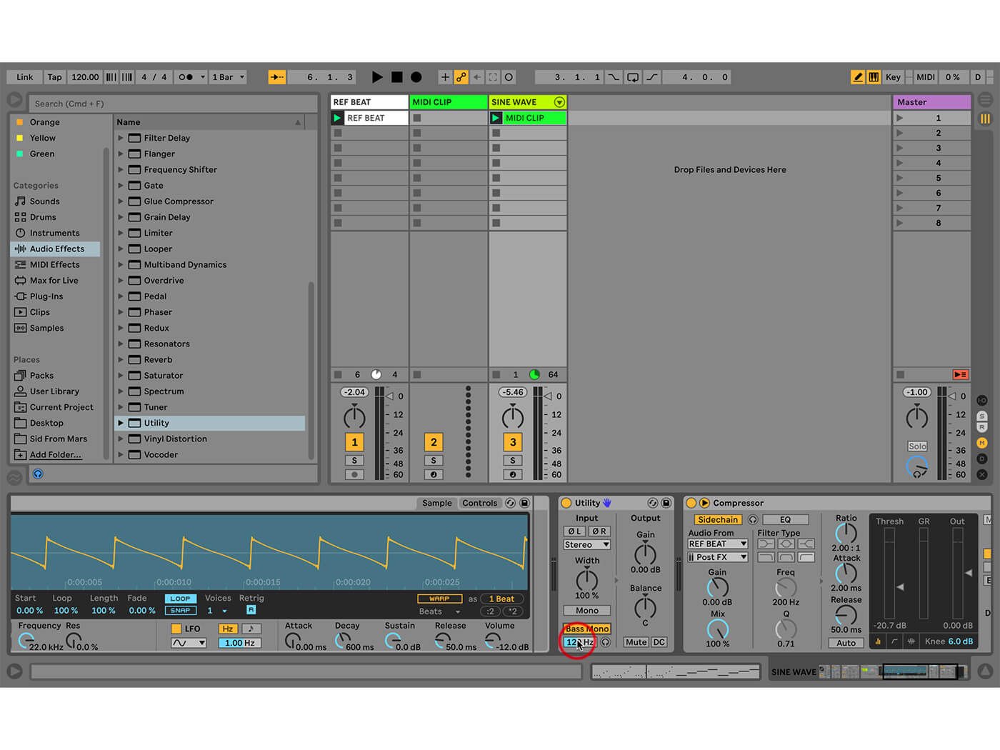 Building a Bass Part in Ableton Live 18