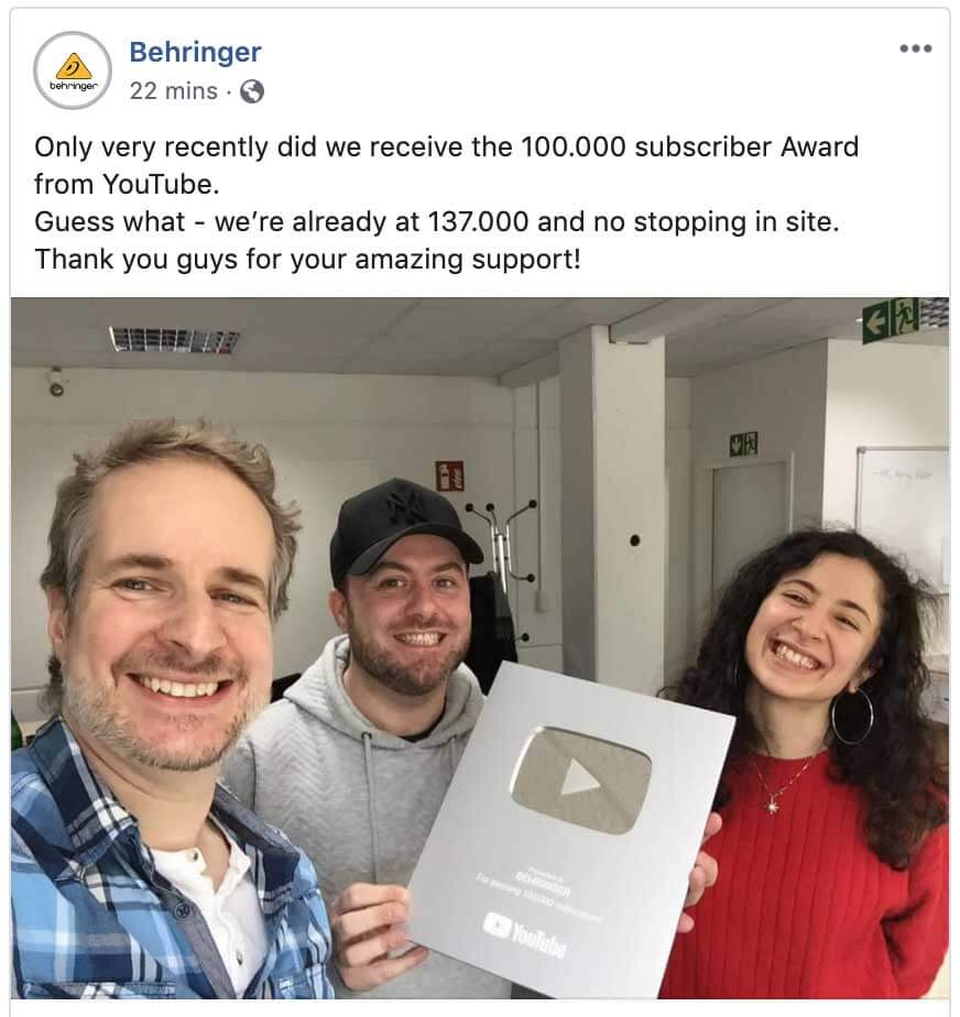 Behringer 100k Youtube