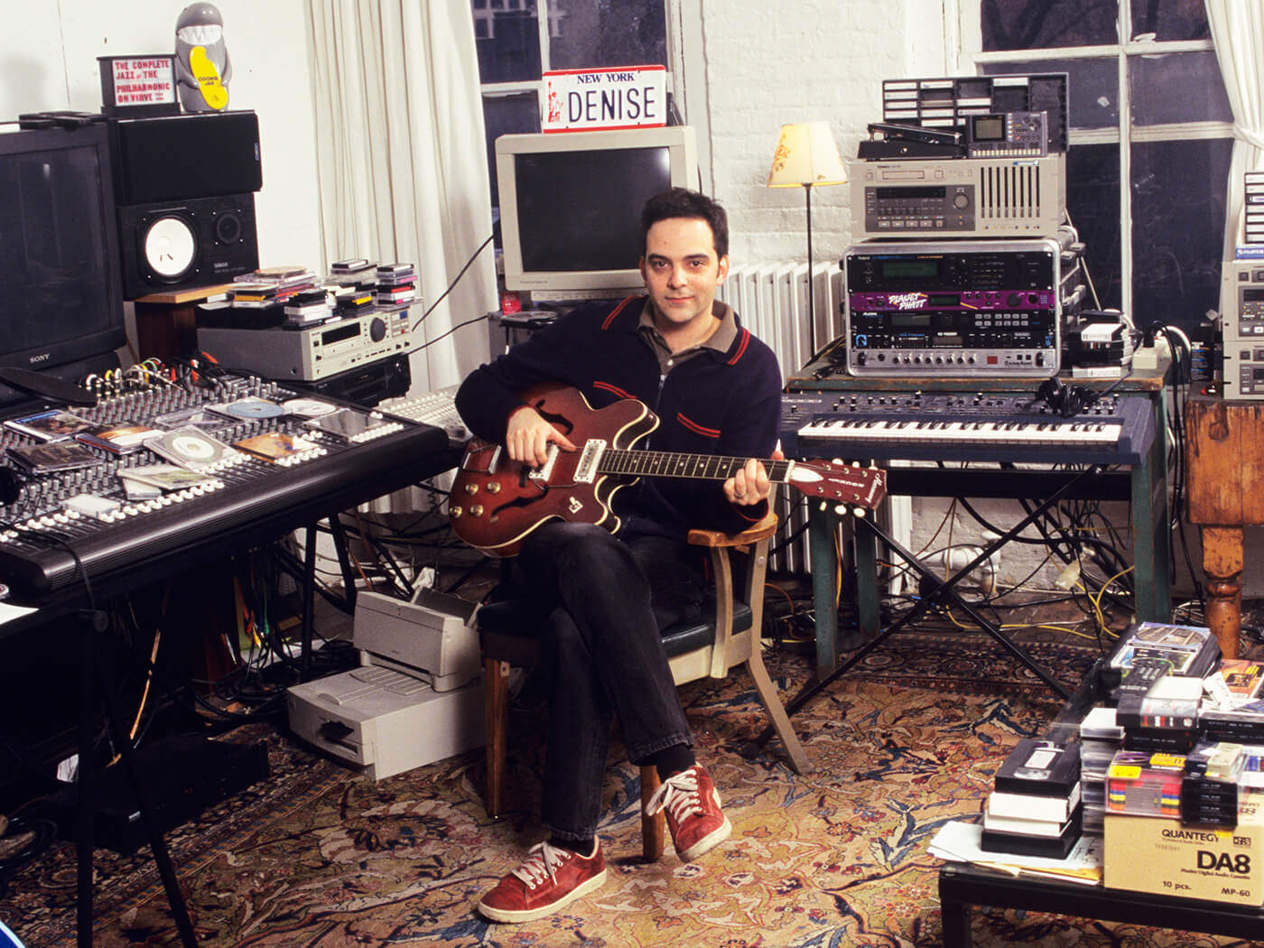 Adam Schlesinger in his studio