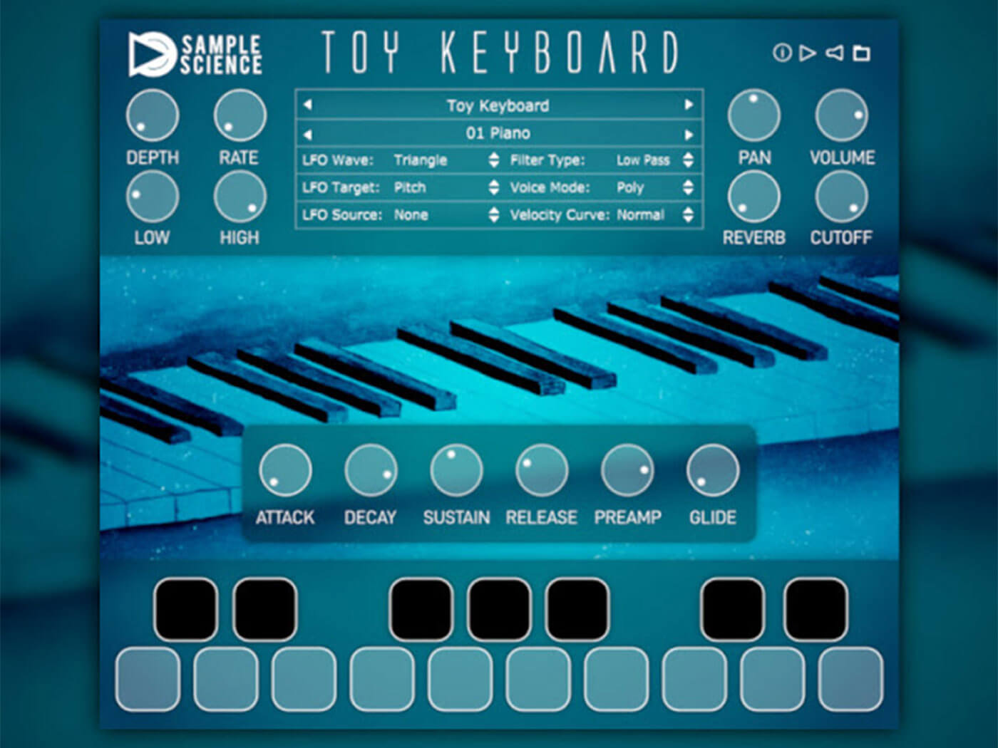 Toy Keyboard v2 Sample Science