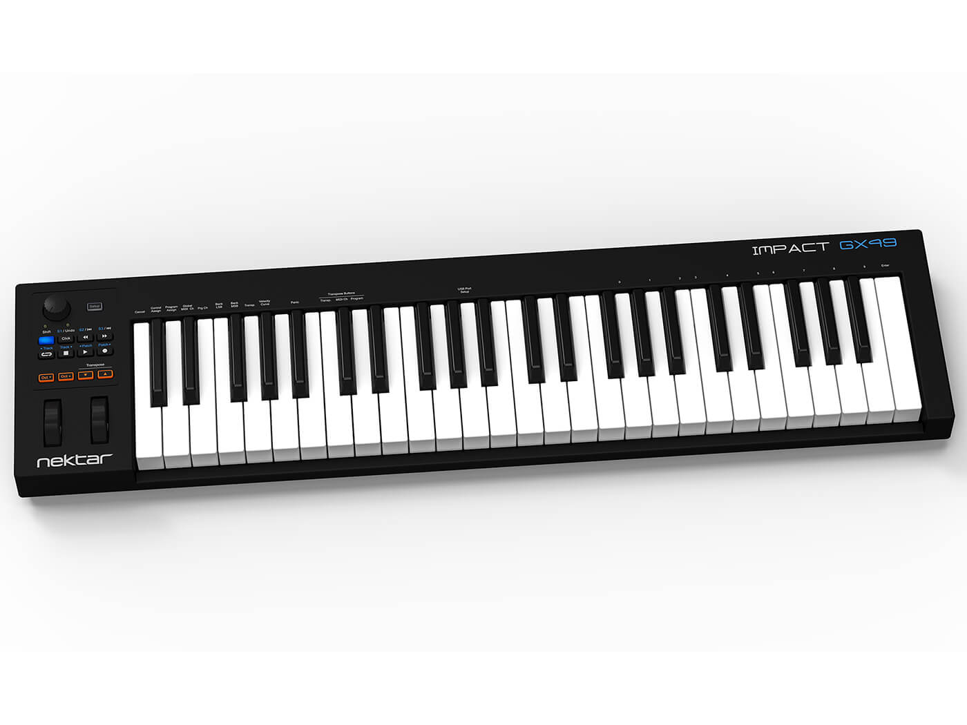 Keyboard 37 Mini Tasten USB-C MIDI Piano Controller Batterie tragbar Weiß Grau 