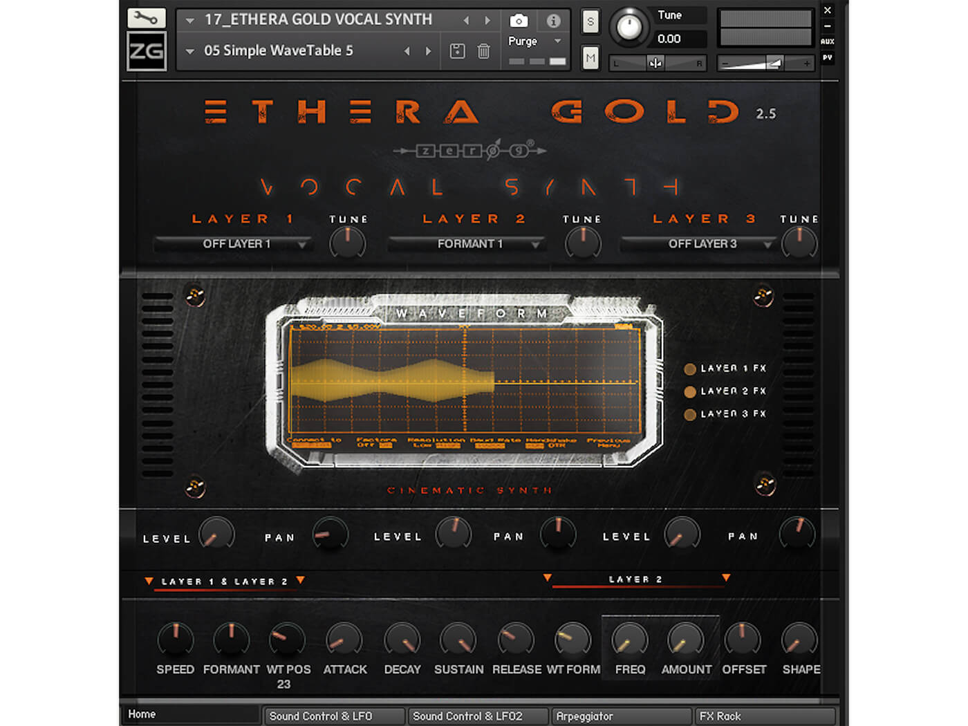 Zero-G Ethera Gold 2.5
