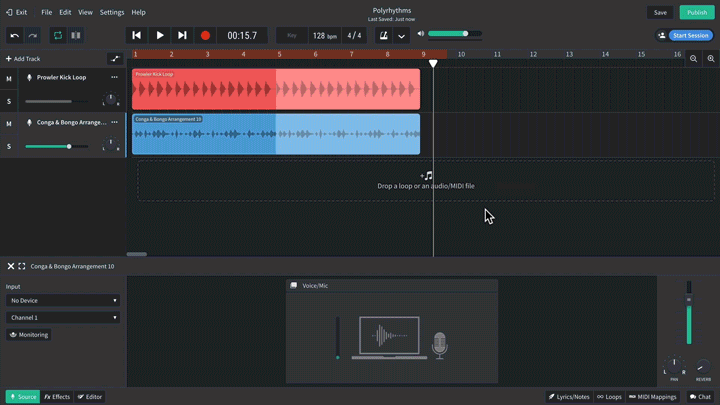How to create polyrhythmic drum patterns on BandLab - Time for triplets