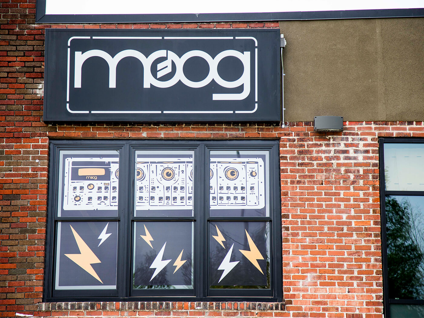 A photo of the Moog factory taken during Moogfest 2014