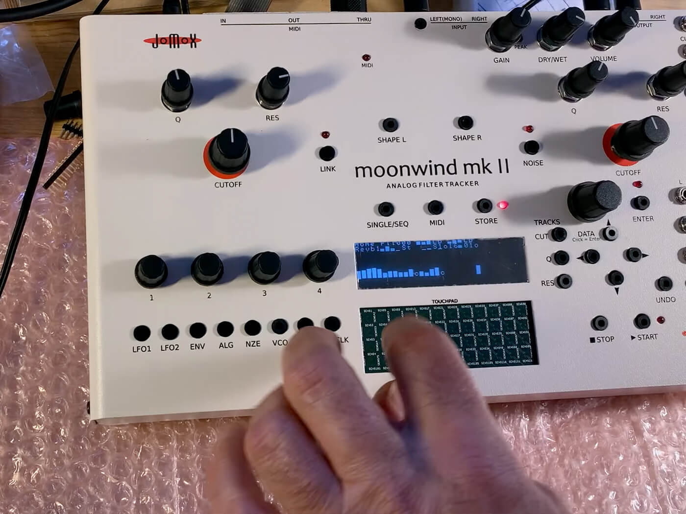 Watch: JoMoX showcases Moonwind Mk II stereo analogue filter and