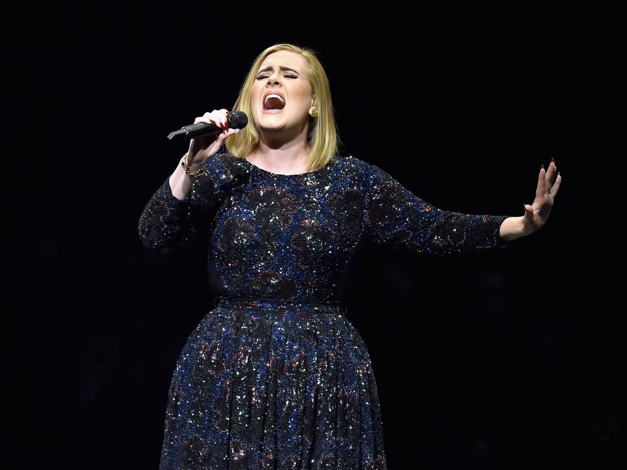 Adele Singing At Concert