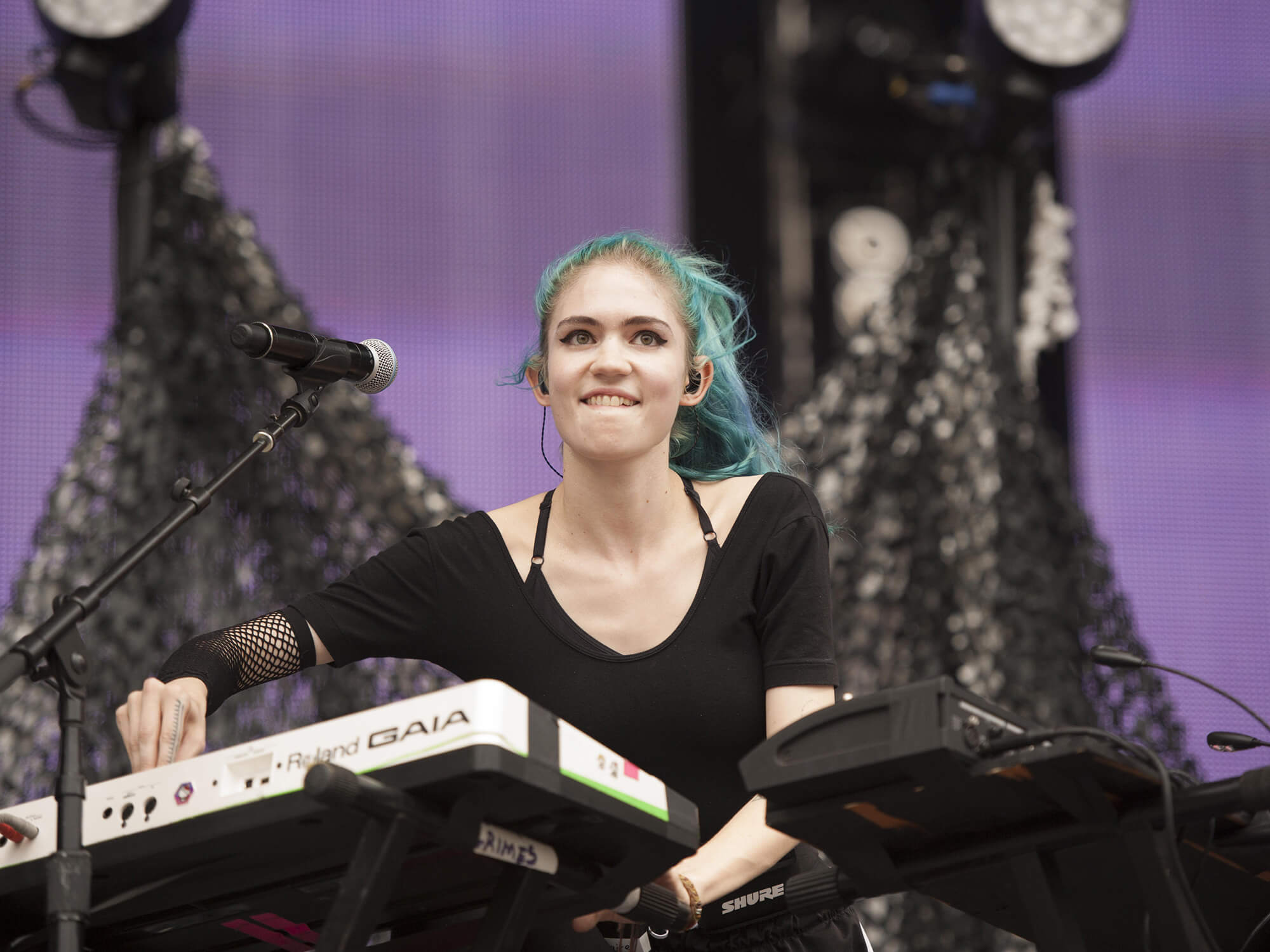 Grimes performs at Budweiser Made In America Festival