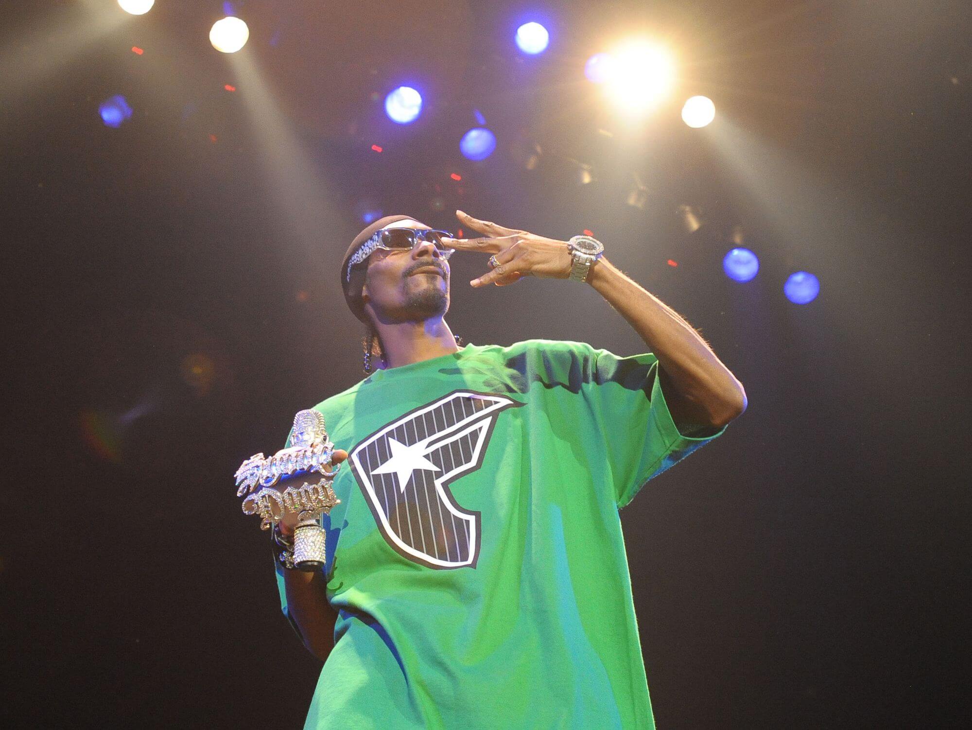 US rapper Snoop Dogg performs at B1 Maximum Club