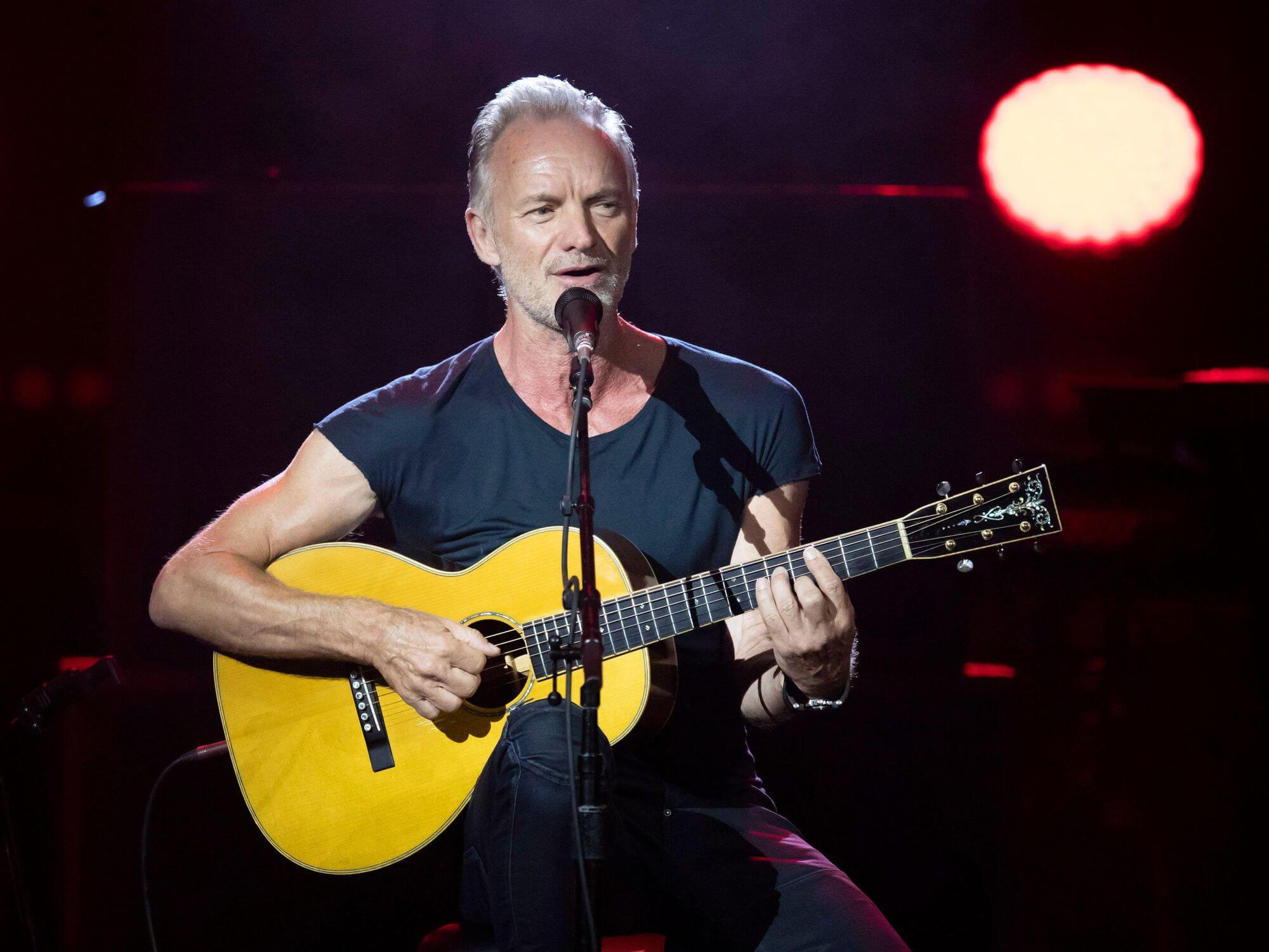 Sting Performing At A Concert