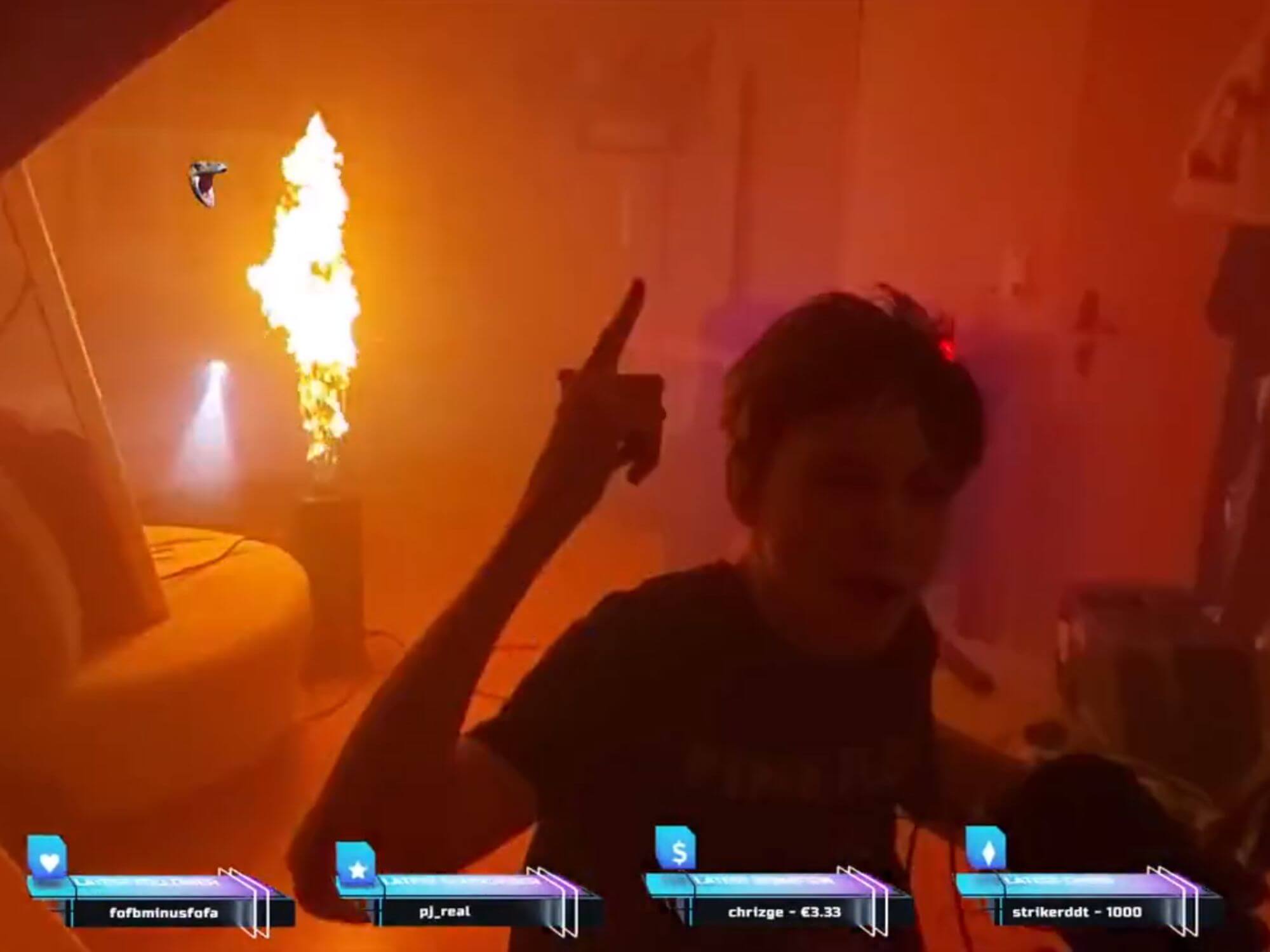 Twitch Streamer Pyrotechnics