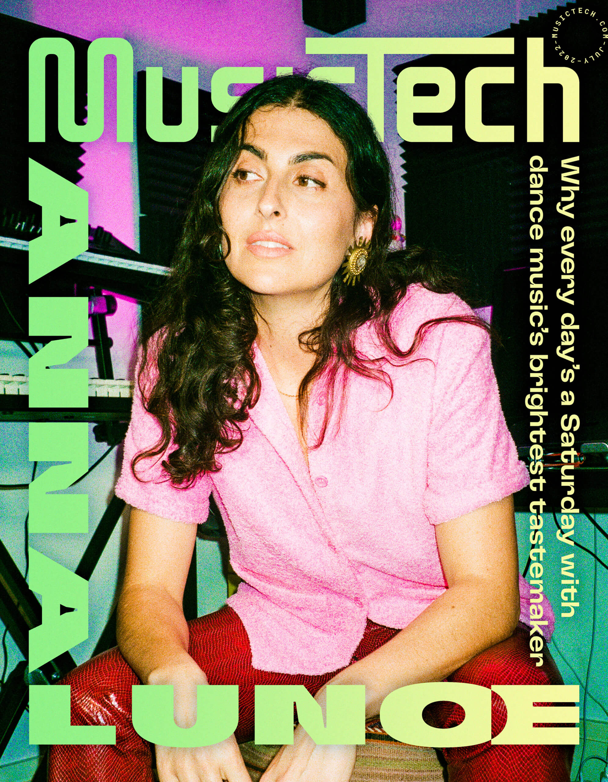 Anna Lunoe on the cover of MusicTech