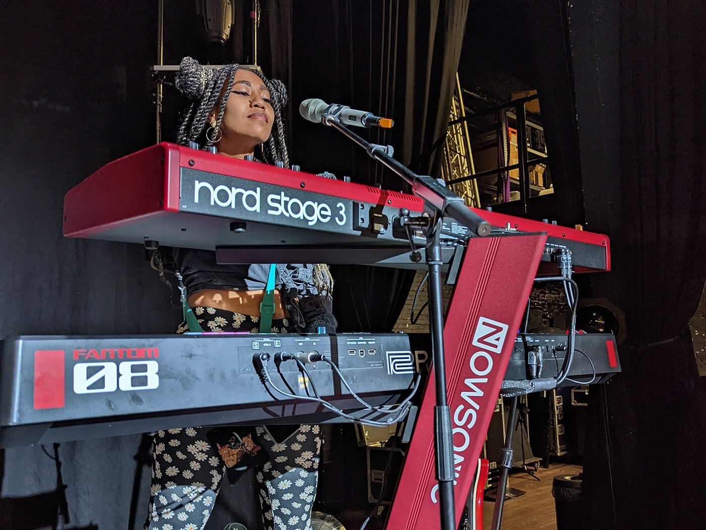 Andrea Smith with the Roland Fantom-08