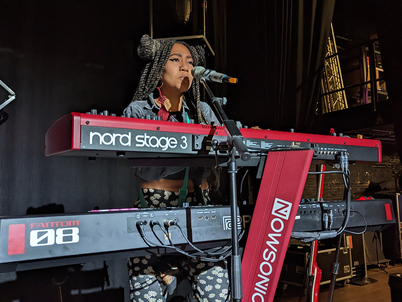 Andrea Smith with the Roland Fantom-08