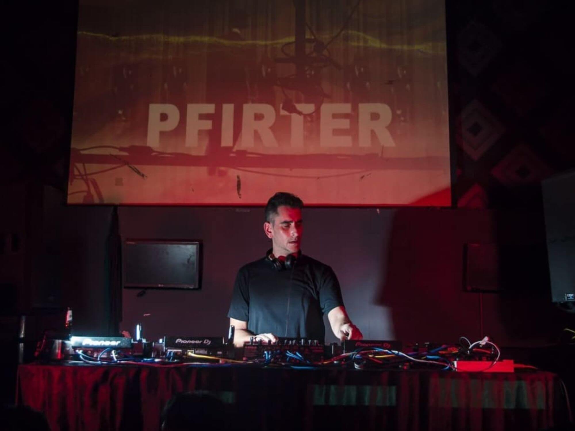 DJ Pfirter onstage