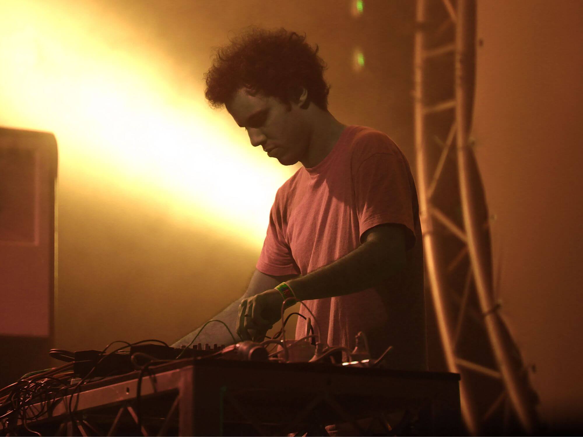 Four Tet performing live