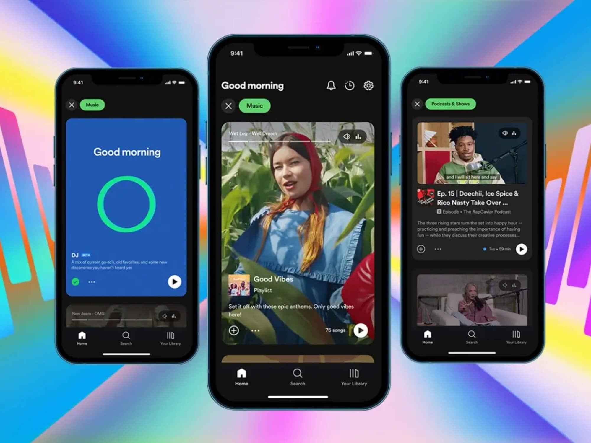 New Spotify Home Page