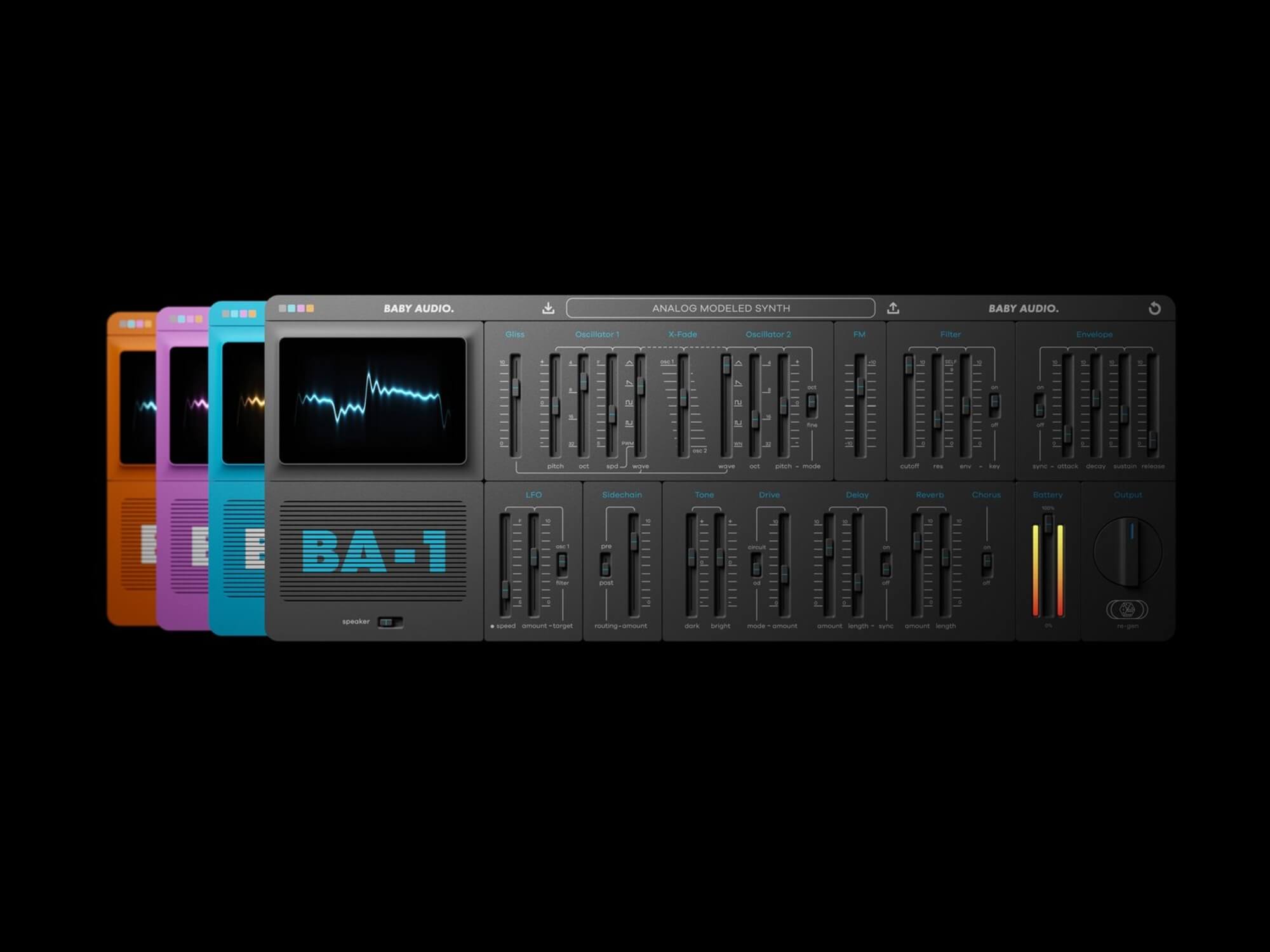 Baby Audio's first soft synth, BA-1, is modelled after Yamaha CS01