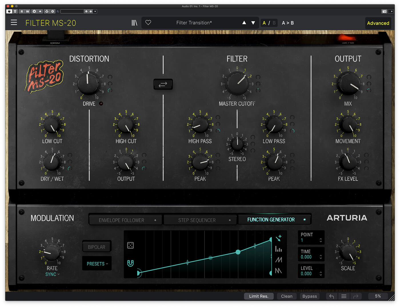 Filter MS-20 Arturia FX Collection 4