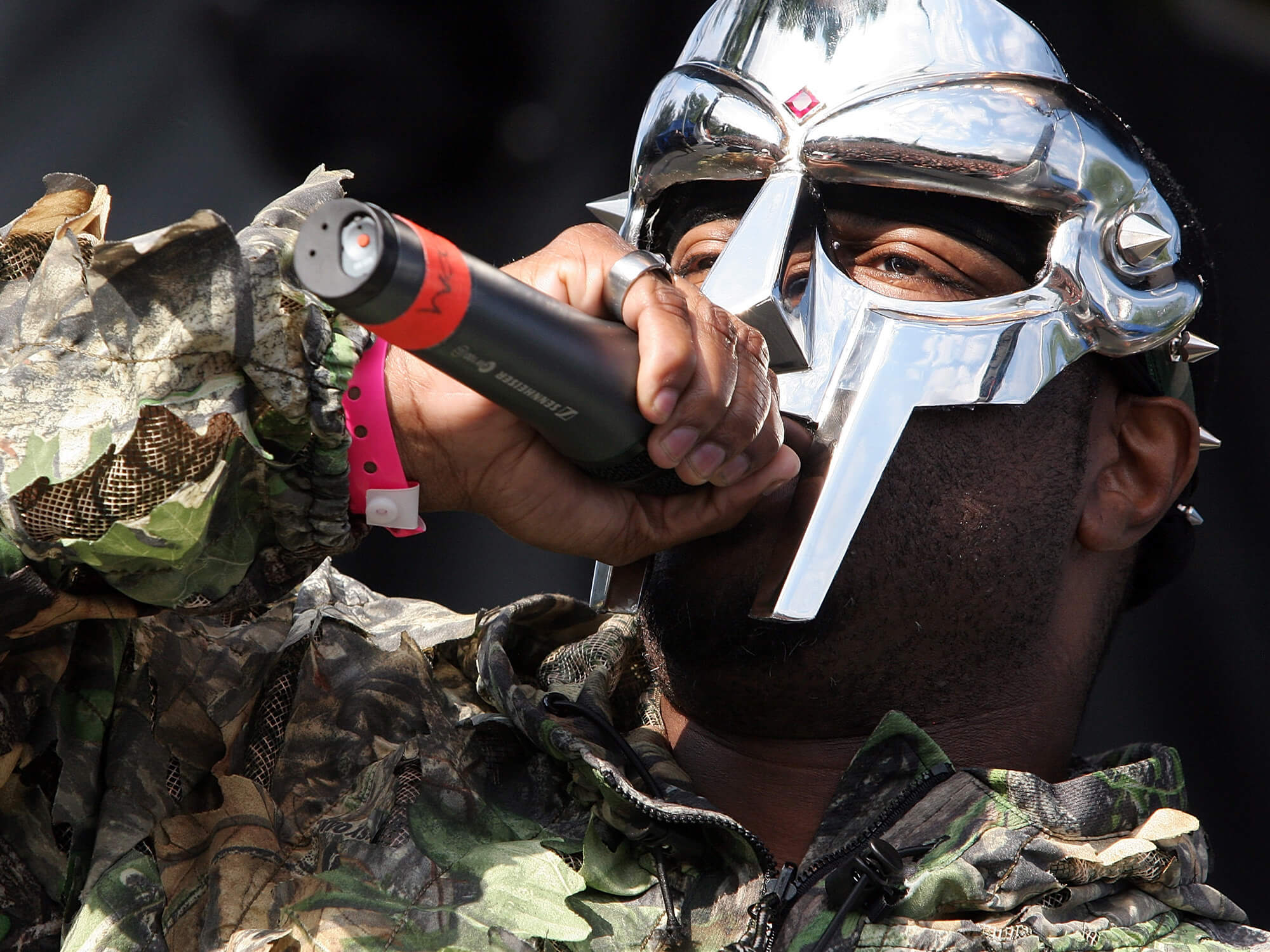 MF DOOM on stage in 2009
