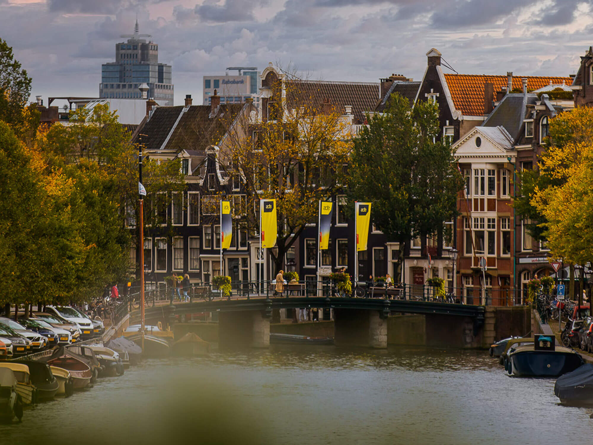 ADE flags in Amsterdam for ADE 2022